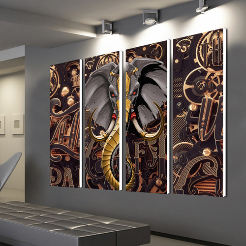 工业风格咖啡厅酒吧挂画餐厅装饰画ktv个性台球室纹身店网吧墙画 - 图1