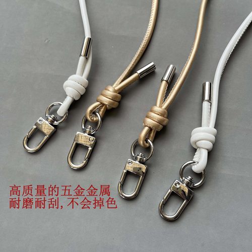 4mm粗圆皮绳高质量皮革手工制作替换手机相机挂绳包包肩带水杯绳 - 图2