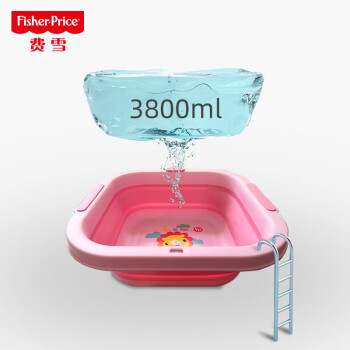 新款 费雪(FisherPrice)婴儿折叠新生儿洗脸洗pp盆宝宝专用脸盆可 - 图2