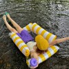 Swimming ring floating bed children's inflatable floating row lounge chair floating cushion