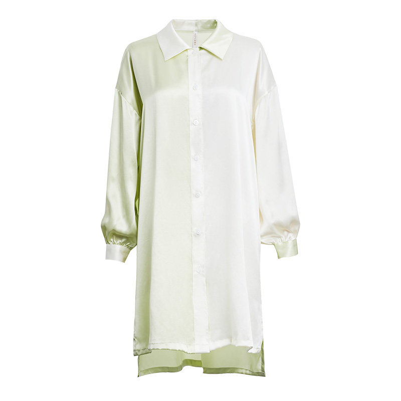 2022年春秋新款性感男友风衬衫睡裙 珊目尔睡裙