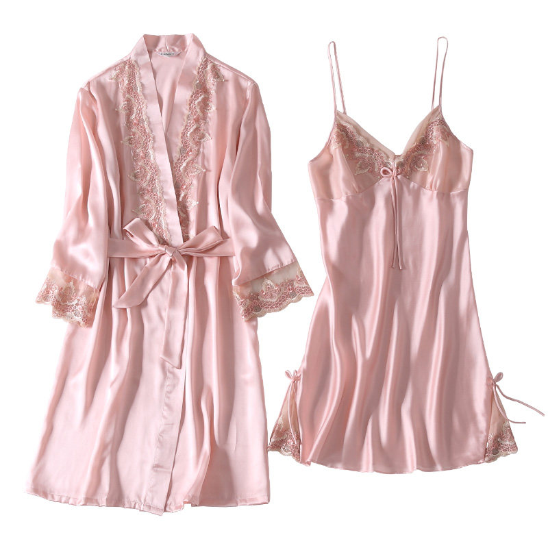 smr /珊目尔新款真丝女士性感睡袍 珊目尔睡衣/家居服套装