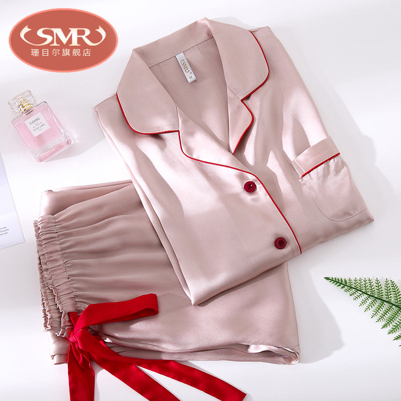 smr /珊目尔新款女两件套装睡衣 珊目尔睡衣/家居服套装