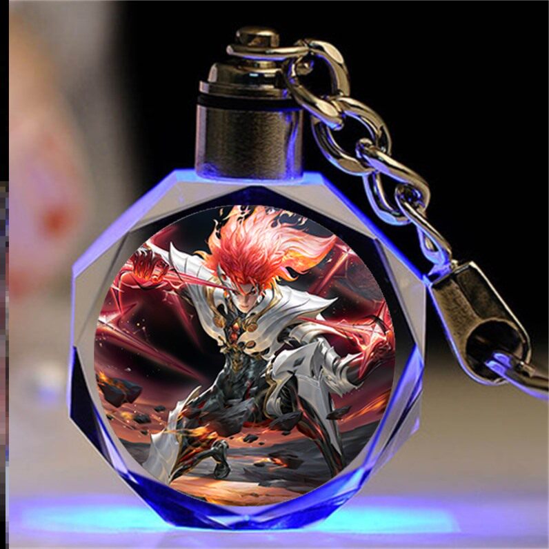 王者荣耀水晶王者荣耀水晶钥匙扣挂件闺蜜曦玄引男女铠琥珀纪元女友小玩具周边