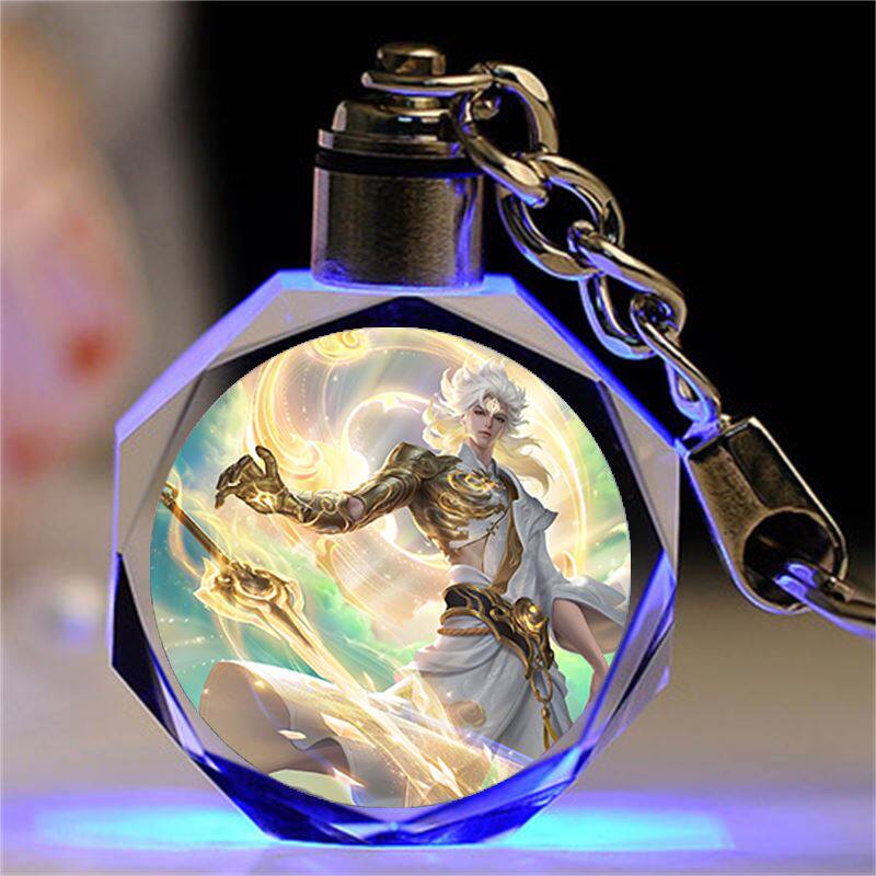 王者荣耀水晶王者荣耀水晶钥匙扣曦玄引海月金乌负日颜马超神威至尊宝饰品定制