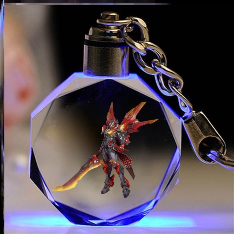 王者荣耀水晶王者荣耀水晶钥匙扣元歌紫霞周边纪念角色挂件闺蜜礼物小玩具创意