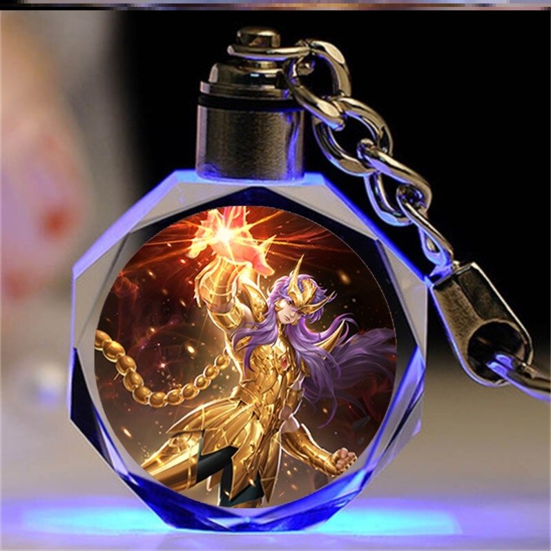 王者荣耀水晶王者荣耀水晶发光钥匙扣定制卡通动漫书包挂件送男女生日礼物毕业
