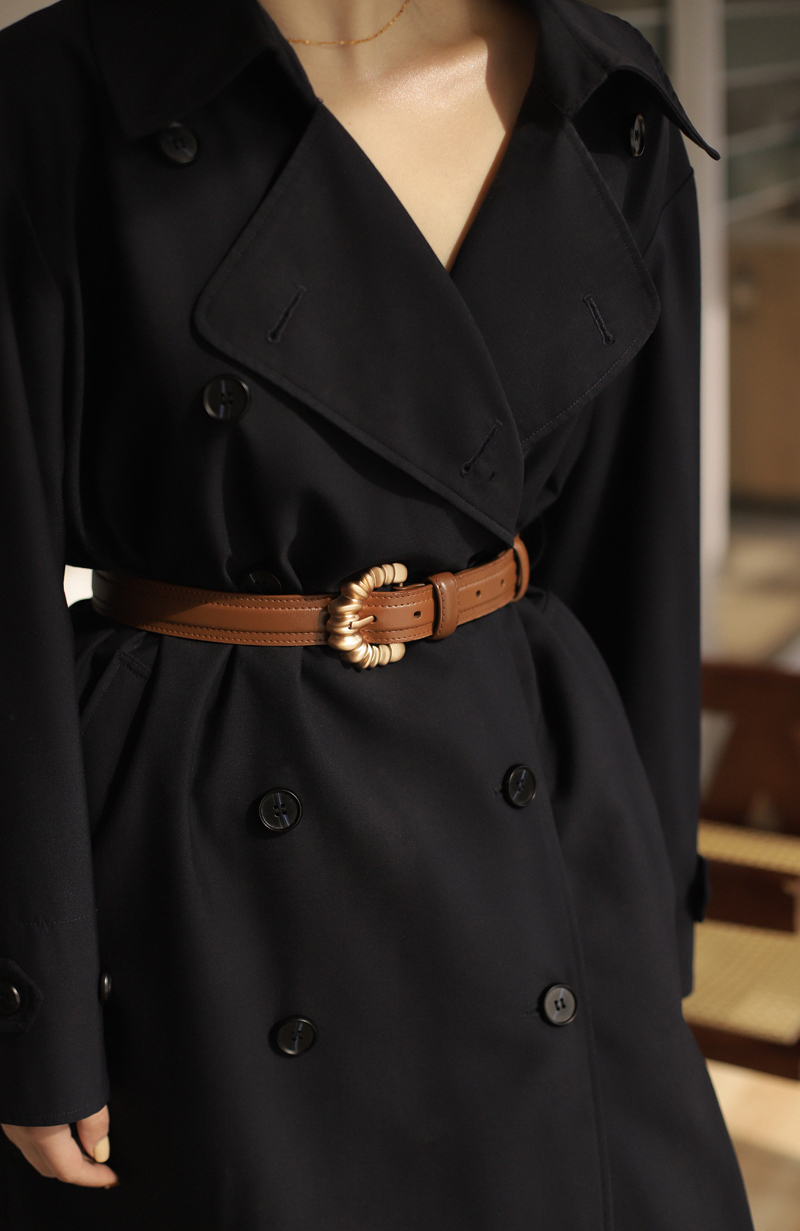 BluebluesSky法式牛角包真皮腰带 头层牛皮复古百搭大衣童趣皮带,淘宝优惠券,粉丝福利购,淘宝优惠卷