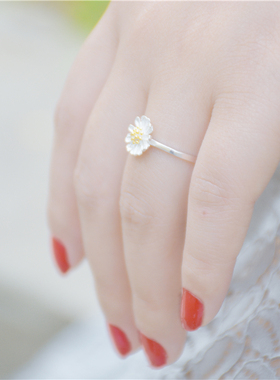 韩国饰品小雏菊开口戒指