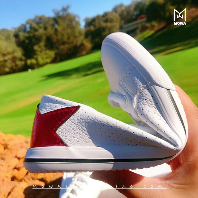 Starlight soft hollow ink tile white sneakers