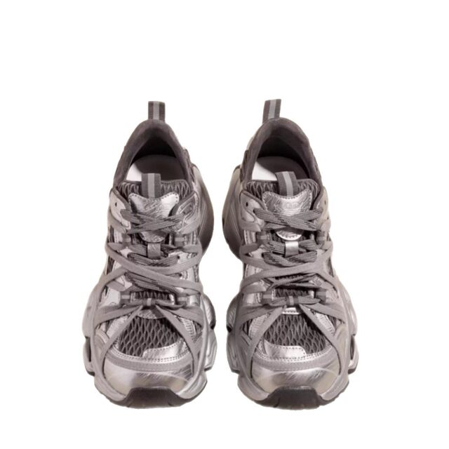 European station genuine leather dad shoes for women 2025 spring new style breathable mesh straps to show feet small sports street casual shoes