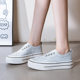 Loafers women's white shoes 2025 new autumn lazy shoes low-cut thick-soled casual sports sneakers fashion single shoes