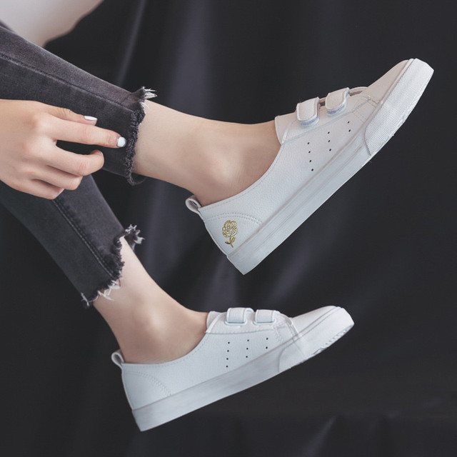 Mowa low-top student soft flat pure white casual shoes