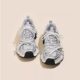 Lin Yun's same style Galaxy Ion daddy shoes 2025 new spring mesh versatile increased silver casual sports shoes