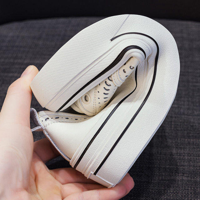 Loafers women's white shoes 2025 new autumn lazy shoes low-cut thick-soled casual sports sneakers fashion single shoes