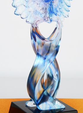 琉璃优秀同事风员工纪念品定制