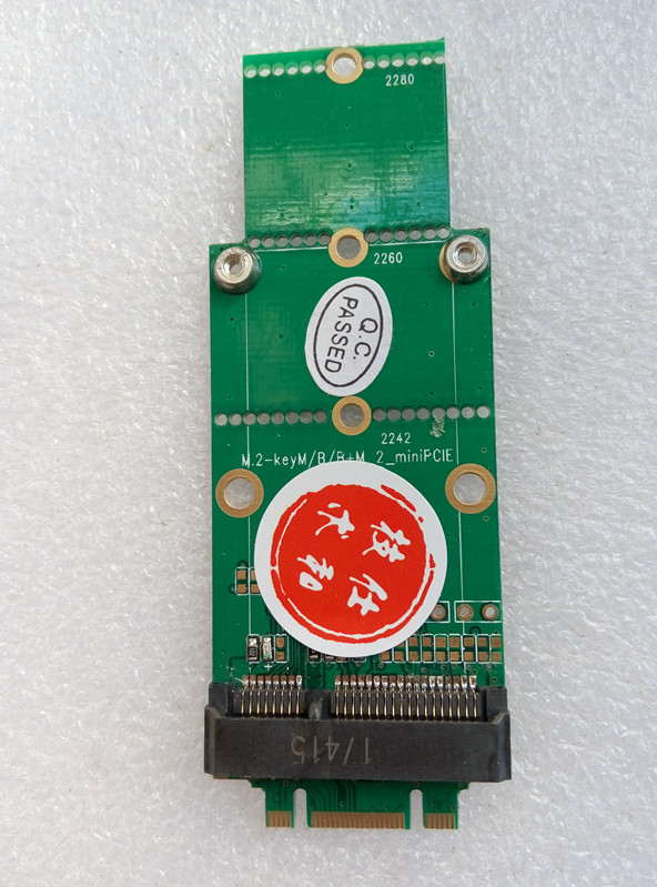 m.2 NGFF keyB keyM NVME PCIE固态转miniPCIE，NGFF sata转msata - 图2