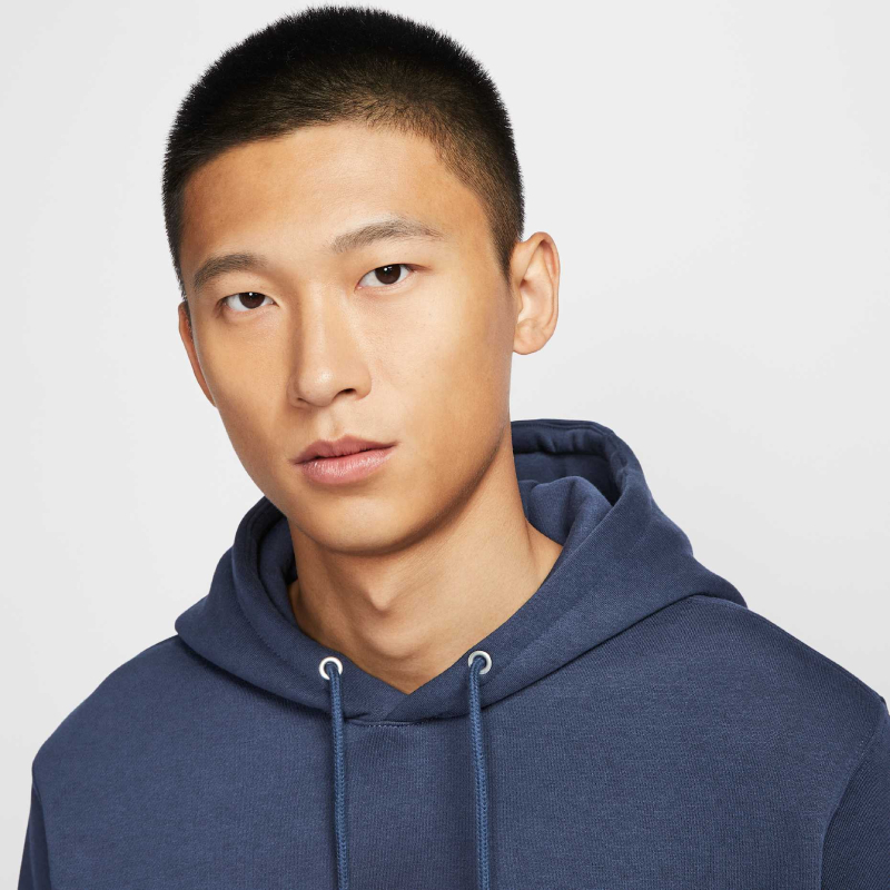 Nike耐克男子图案卫衣秋冬新款加绒保暖连帽复古套头衫HJ2160-451 - 图1