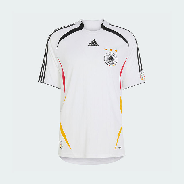 Adidas Adidas ເຢຍ​ລະ​ມັນ​ທີມ​ງານ 2006 retro ບານ​ເຕະ​ເສື້ອ​ວັດ​ທະ​ນະ​ທໍາ jersey ເສື້ອ​ທີ​ເຊີດ​ແຂນ​ສັ້ນ​ຂອງ​ຜູ້​ຊາຍ KD3998