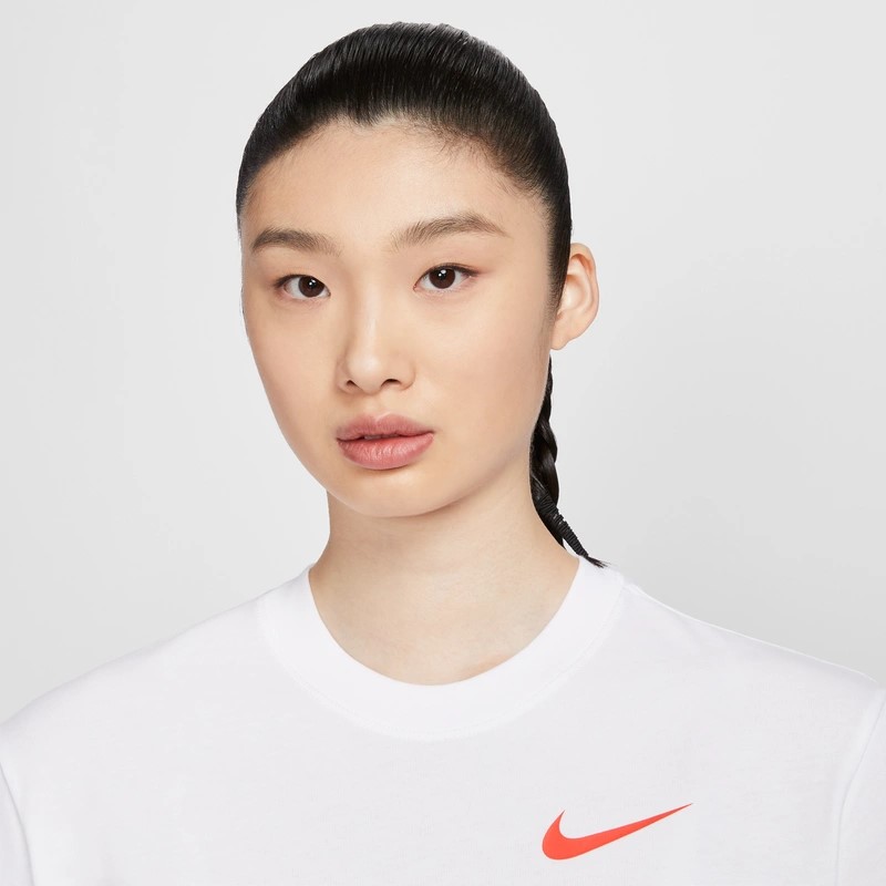 NIKE耐克短袖女夏季新款休闲运动1972印花白色纯棉T恤FQ6601-101-图1