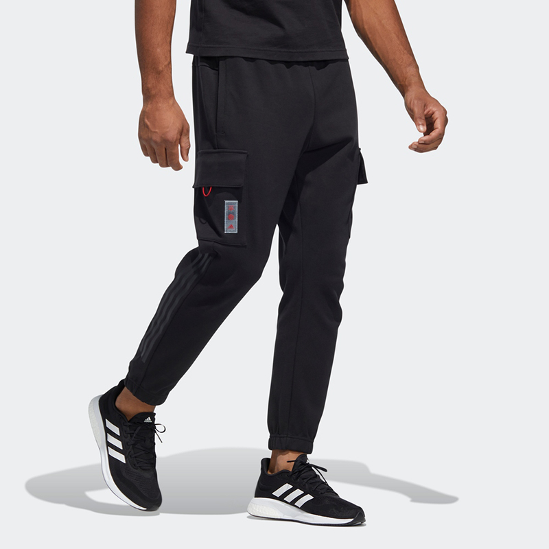 Adidas阿迪达斯男装新款连帽卫衣长裤运动服HC0273 HC0254 - 图2