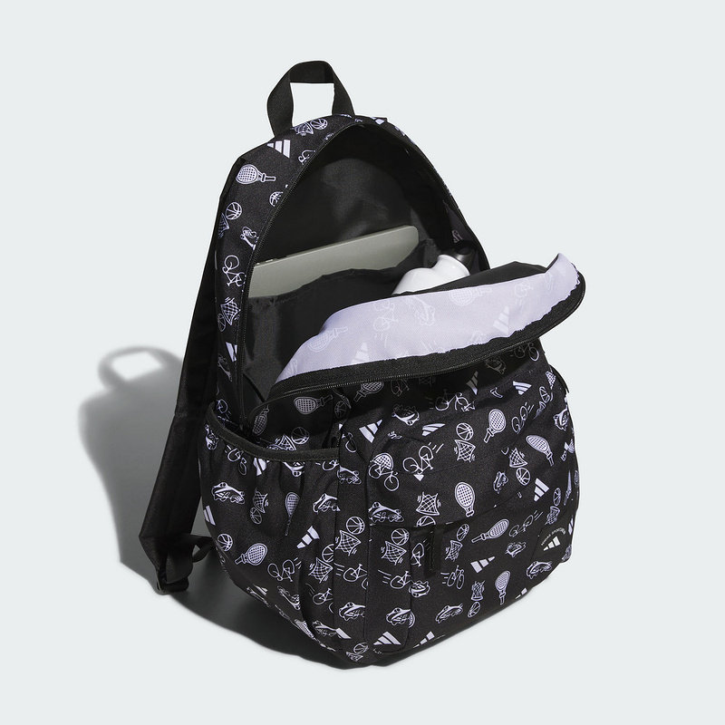 Adidas Adidas sports style full printed student schoolbag autumn men's and women's backpack KF2486