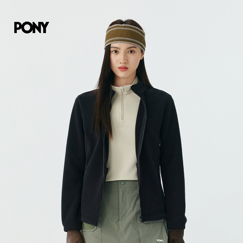 PONY1972波尼轻户外系列女子运动夹克轻便休闲外套 253W2KJ47BK,淘宝优惠券,粉丝福利购,淘宝优惠卷