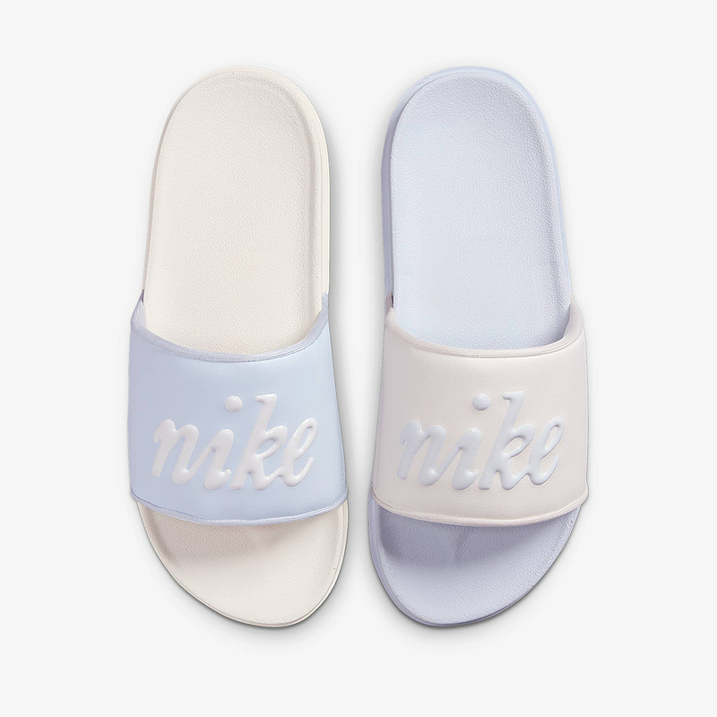 NIKE耐克女拖鞋夏季SLIDE MIX鸳鸯配色一字拖软底凉拖FQ7646-103 - 图2