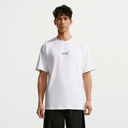 NIKE耐克男短袖2026夏宽松字母印花凉感透气运动T恤白IV2646-100 - 图0