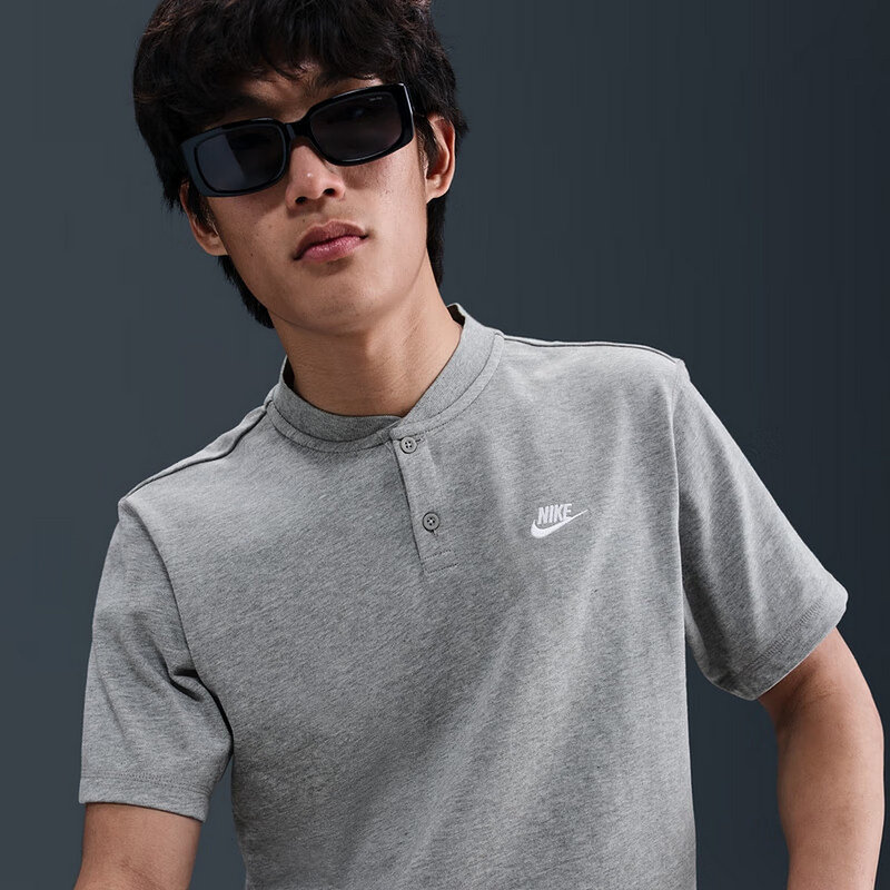 Nike耐克男子短袖POLO衫夏新款运动休闲宽松刺绣棉T恤HQ5975-063,淘宝优惠券,粉丝福利购,淘宝优惠卷