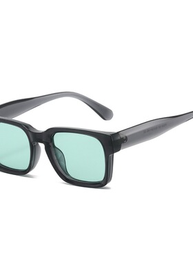 法式复古奶黄色素颜百搭方圆脸显脸小防紫外线墨镜男女百搭方形潮