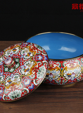 景泰蓝收纳糖果客厅摆件工艺品