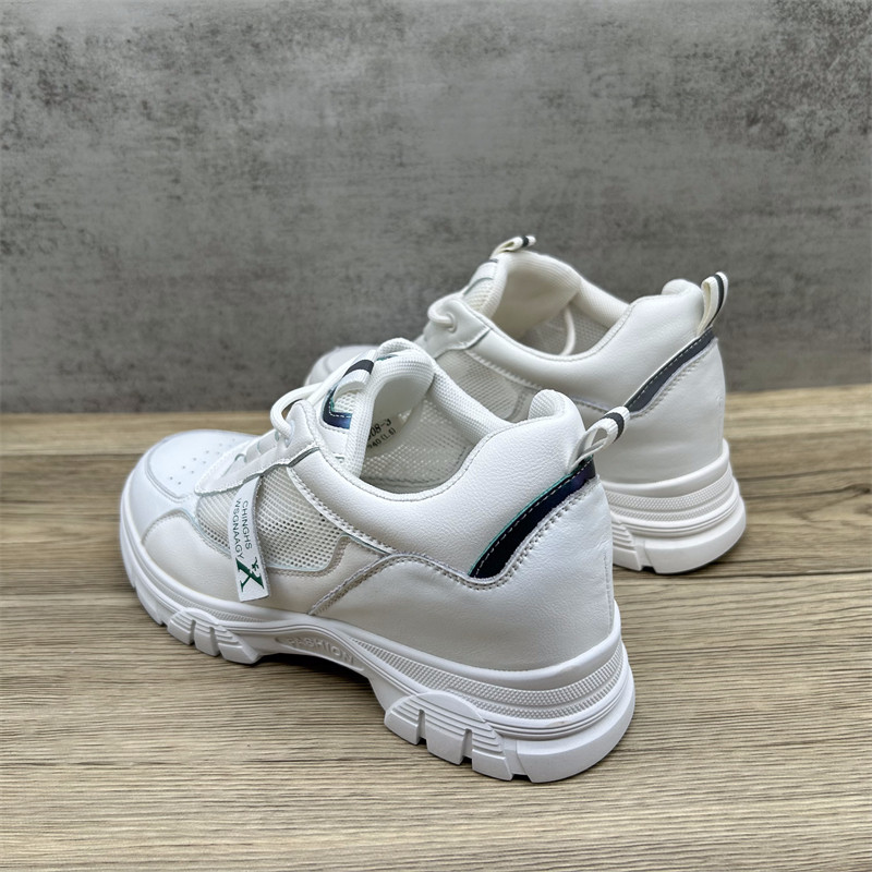 商场断码处理真皮网面透气小白鞋女内增高薄款防滑休闲运动单鞋潮,淘宝优惠券,粉丝福利购,淘宝优惠卷