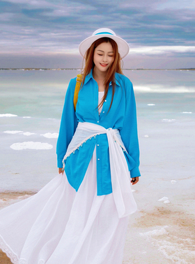 【董艺旅行穿搭】星河流苏披肩时尚百搭丝巾