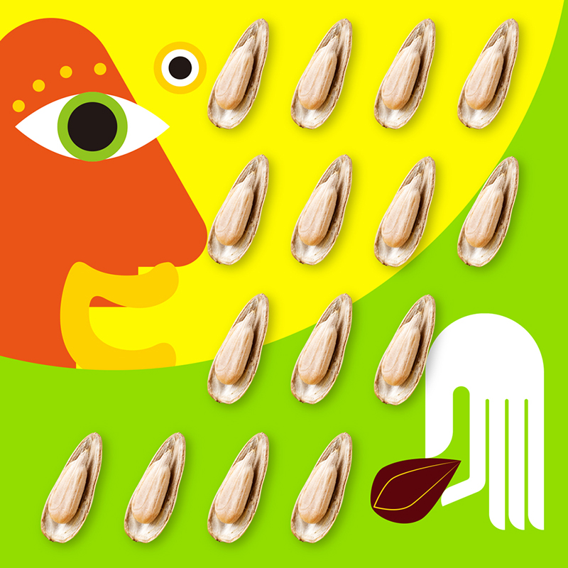 旺瓜难吃的瓜子焦糖核桃味混合味20袋手抓包小包装葵花籽休闲零食