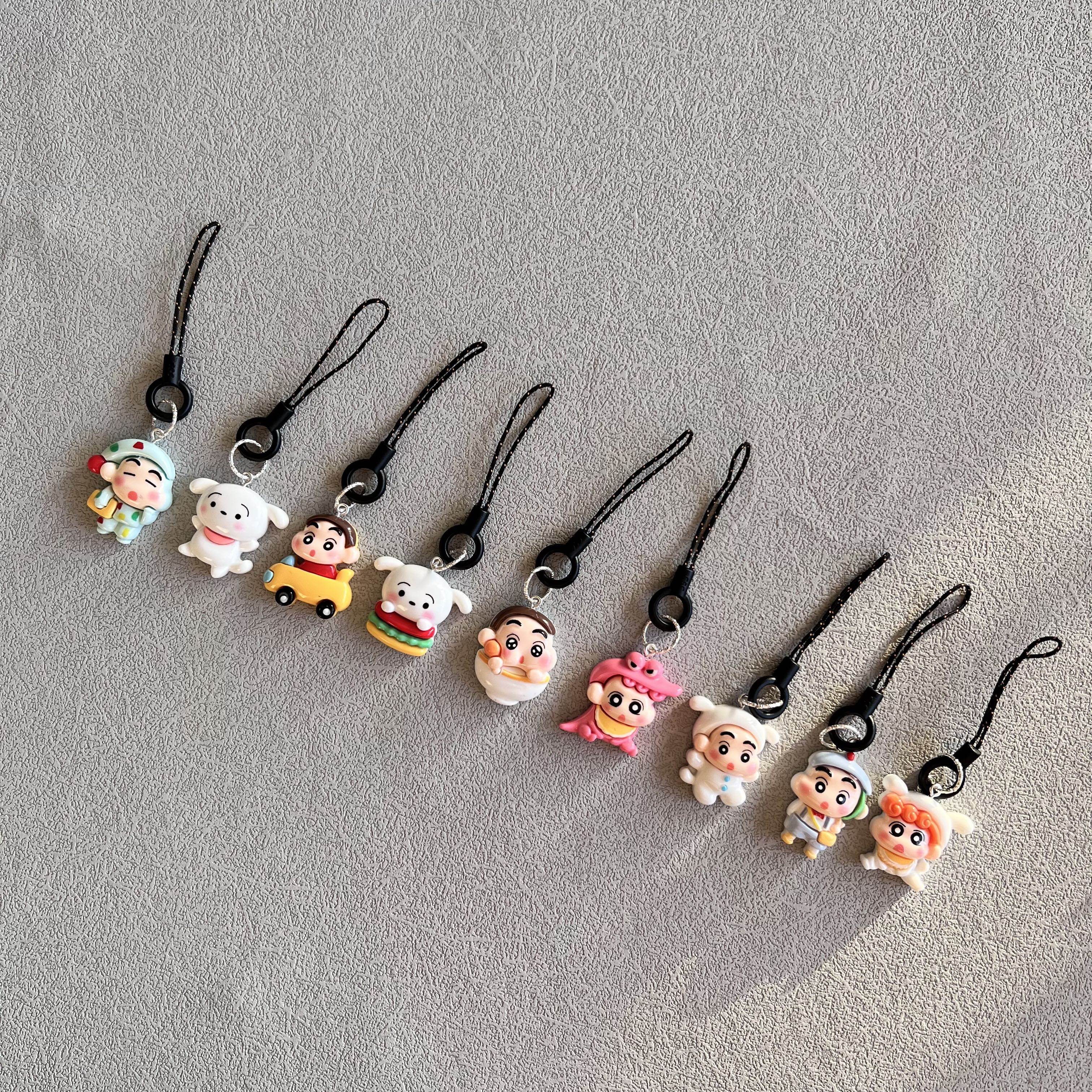 个性创意蜡笔小新可爱小狗手机壳垫片挂件指环扣吊坠耳机包包挂饰,淘宝优惠券,粉丝福利购,淘宝优惠卷