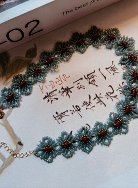 SL015•新中式国风镂空蕾丝串珠手链（材料包&成品）