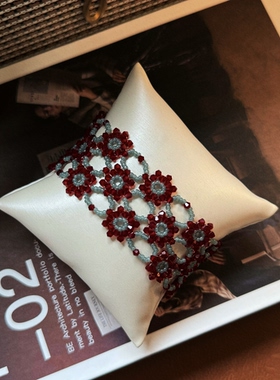 SL014•中式复古文艺蕾丝串珠手链（材料包&成品）