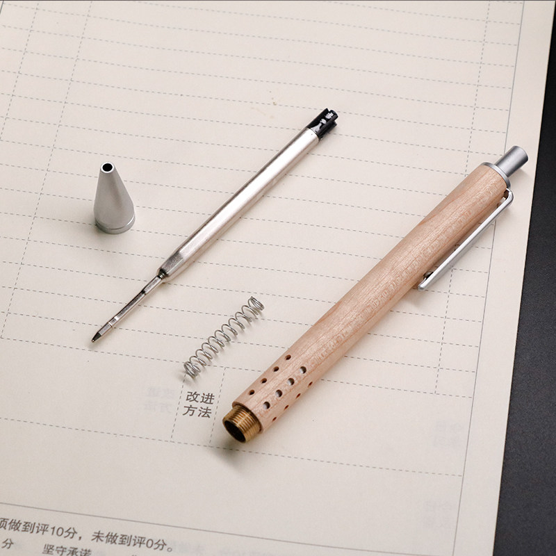 New wood ballpoint pen wood student stationery engraving