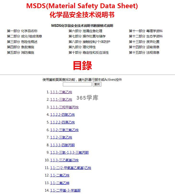 MSDS化学品安全技术说明书2990条 电子版文件查找方便词条搜索 - 图2