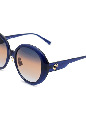 真品宝姿时尚优雅圆框太阳镜女