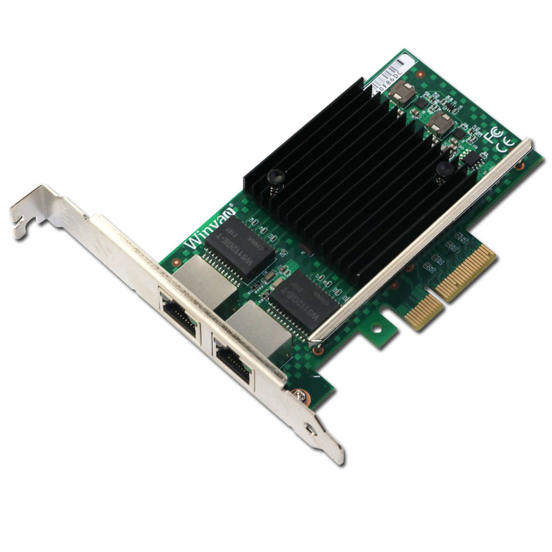 Winyao WY576T PCI-E双口服务器千兆网卡ESXI intel82576 E1G42ET   Ethercat (twincat 3)主站网卡 - 图1