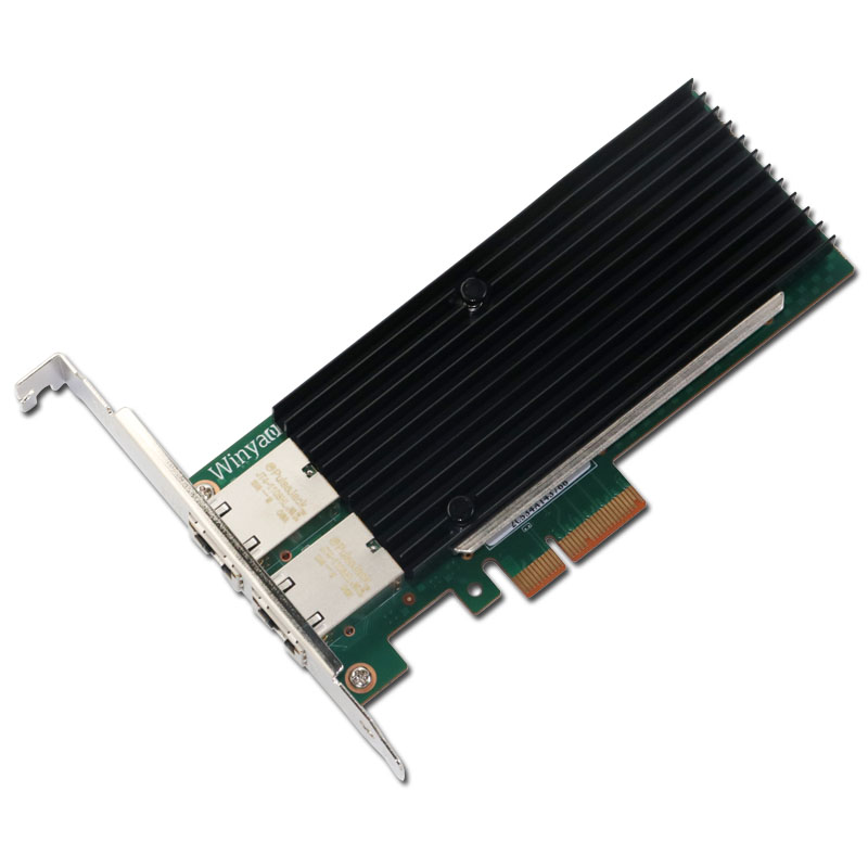 Winyao WYX550-T2 PCIe 3.0 X4 双口万兆网卡 电口RJ45服务器 10G X540-T2 X550-T2 X550-AT2 - 图3