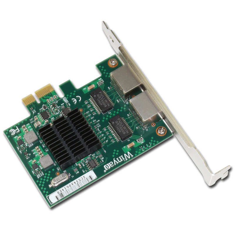 Winyao E575T2 PCI-e双口千兆网卡intel82575台式机82576 E1G42ET - 图1