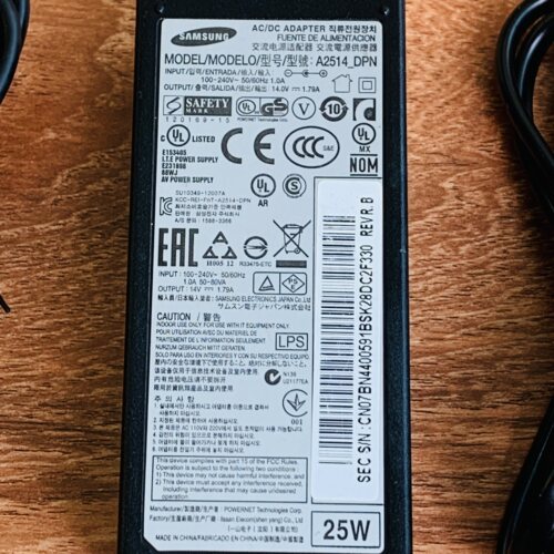 原装三星14V1.79A/1.786A电脑液晶显示器电源充电适配器A2514-DPN - 图1