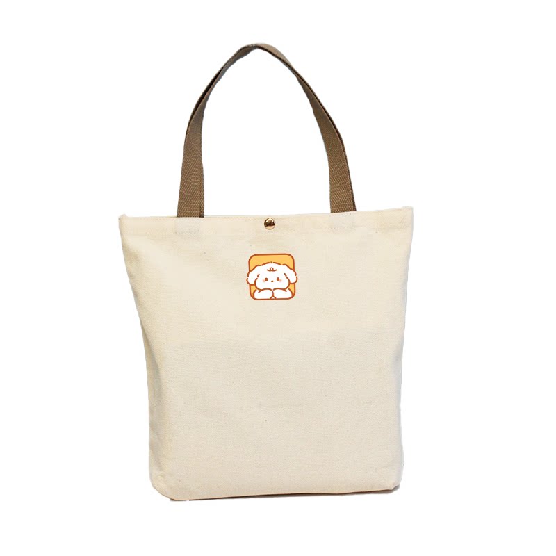 帆布袋麻布手提袋环保学生拎书袋便携上班可折叠手拎包大容量定制