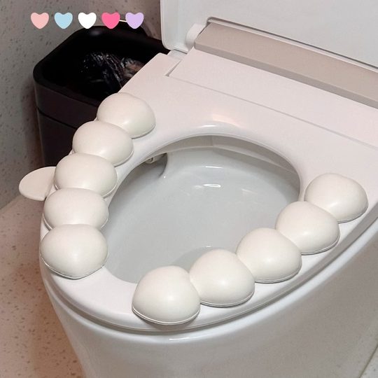 CuteHome nouveau tapis de toilette imperméable amour célébrité d'internet ins quatre saisons adhésif universel épaissi coussin de siège de toilette