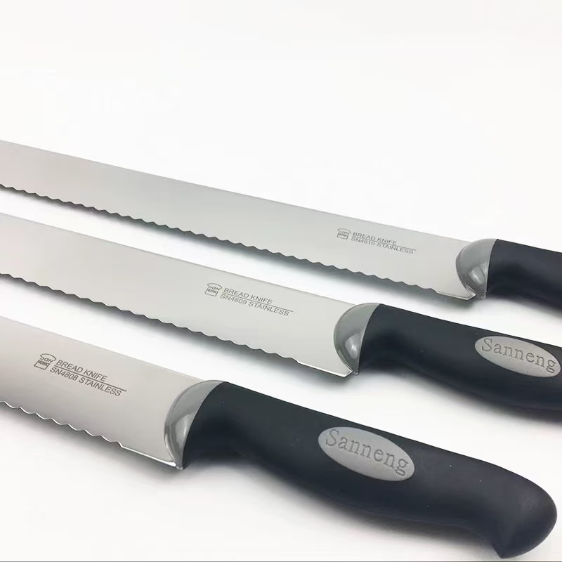 三能锯齿刀面包刀蛋糕吐司切片刀马体型不锈钢锯刀SN4802sn4807 - 图2