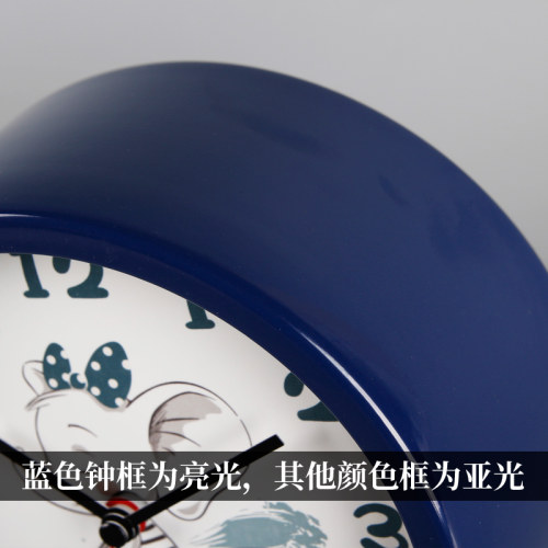 TQJ早教闹钟儿童学习座钟学生用静音桌面钟时尚认表时钟小象台钟 - 图3