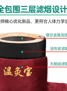 无烟防烫腰腹部祛湿暖宫艾灸盒